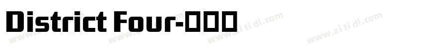 District Four字体转换